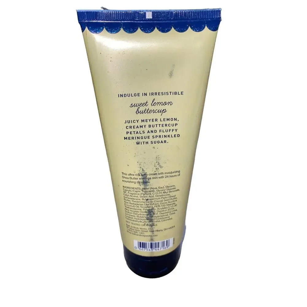 Bath & Body Works Tutti Dolci Sweet Lemon Buttercup Body Cream - 8oz